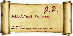 Jobbágyi Perenna névjegykártya